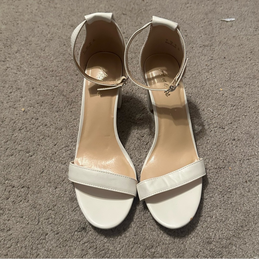 Plain White Heels